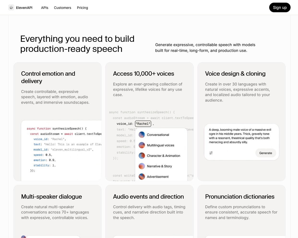 ElevenLabs API