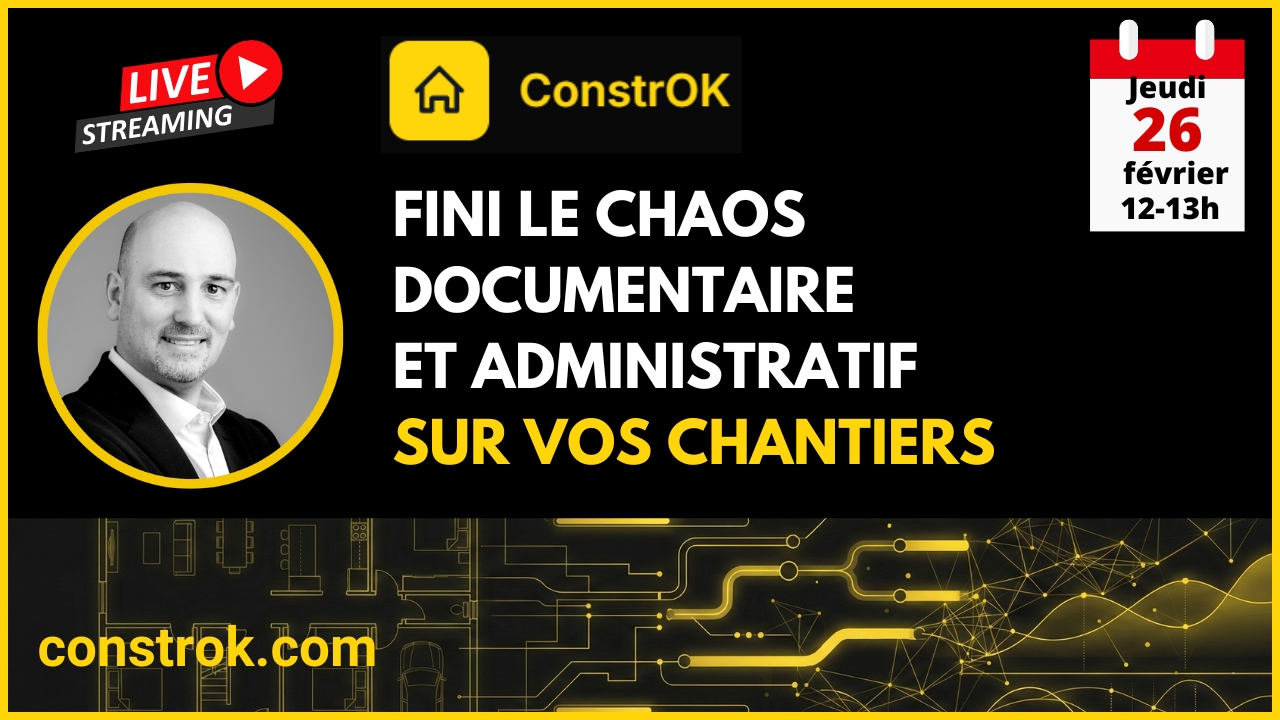 Premier Live ConstrOK : plus de 100 professionnels de la construction réunis pour la première démo en direct