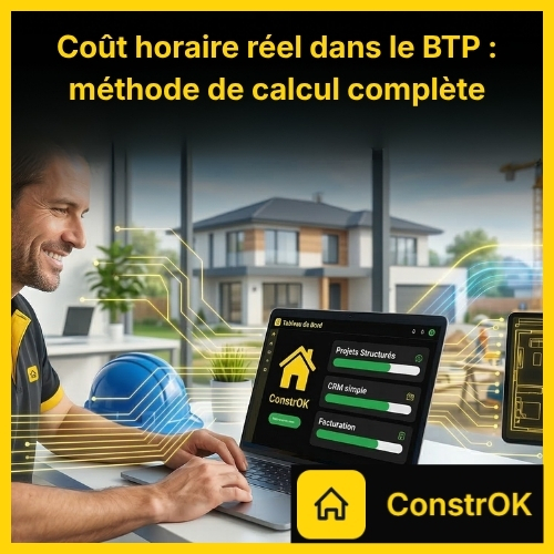 Coût horaire réel dans le BTP : méthode de calcul complète